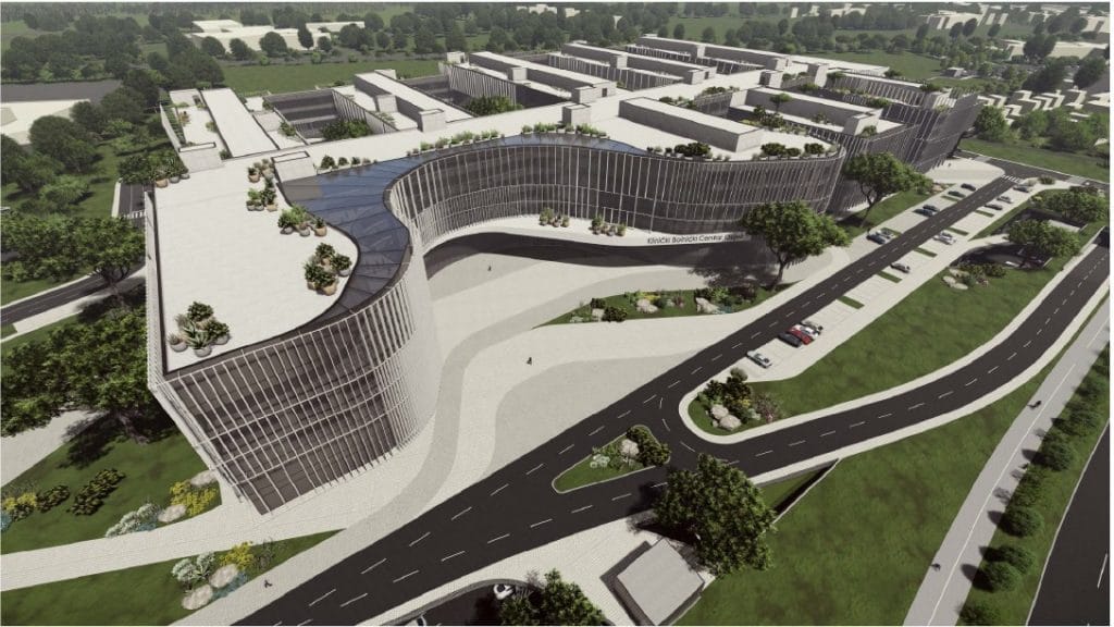 Novi KBC Osijek – projekt vrijedan 715 milijuna eura s modernim pročeljima i zelenim terasama