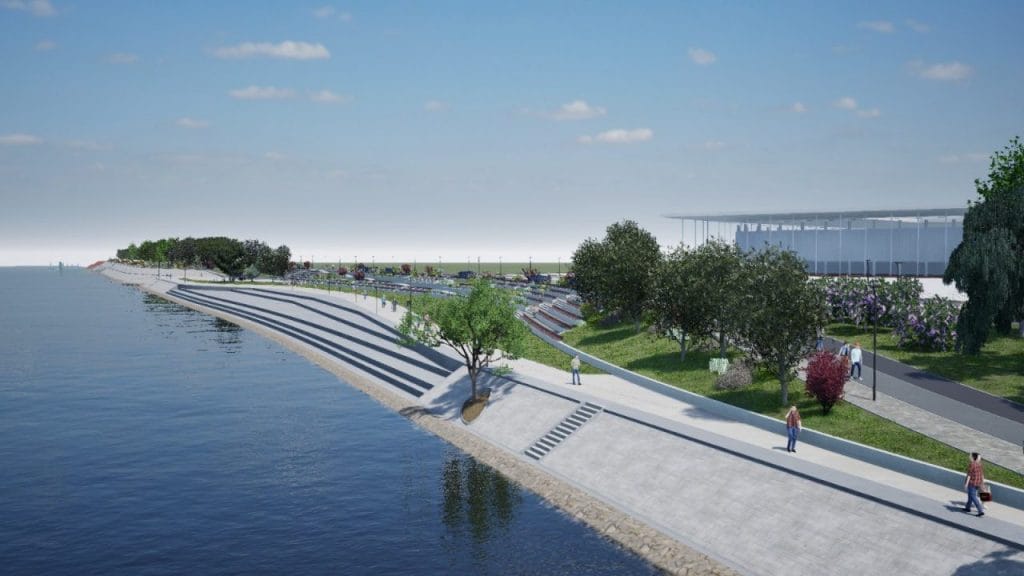 Novi produžetak Osječke rive: najveći projekt urbanog uređenja obale u kontinentalnoj Hrvatskoj Biciklistička staza i pješačka zona u sklopu nove šetnice uz Dravu