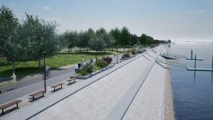 Radovi na uređenju obaloutvrde i šetnice uz Dravu u Osijeku