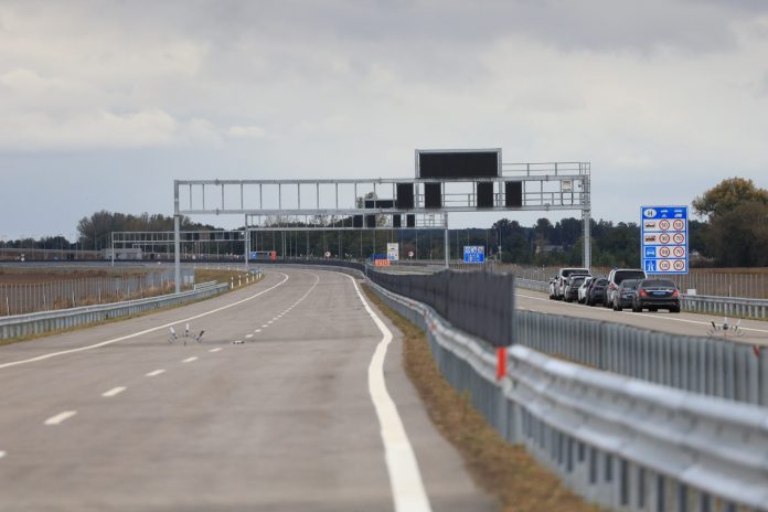 Karta autoceste A5 – Koridor Vc kroz Hrvatsku